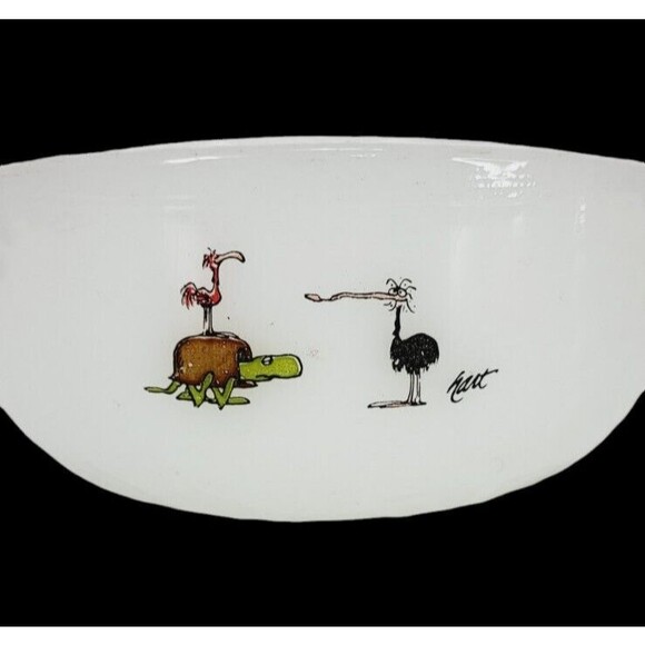 VTG 70s Fire-King Grog BC Comic Strip Ice Age Johnny Hart Caveman Cereal Bowl - Picture 3 of 13